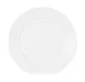 Cal-Mil 22446-11-15 Reusable Plastic Plate, 11" Dia x 3/4" H, Round White Melamine Medium Rim 1 image