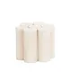 Cal-Mil 22453-5BASE Pedestal Riser Base, 6"Dia. X 5"H, Round, White-Washed Pine Wood 1 image