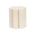 Cal-Mil 22453-7BASE Riser Base, 6" Dia x 7" H, Round White‑Washed Pine Wood 1 image