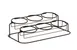Cal-Mil 22601-32-13 6 Jar Display, 19"W X 11"D X 5.25"H (3) 32 Oz. Jars Included, Black 1 image