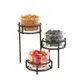 Cal-Mil 22604-16-13 Jar Display, 9"W X 9"D X 9.5"H, 3 Tiered (3) 16 Oz. Round Glass Jars Included 1 image
