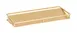 Cal-Mil 22621-5-116 3 Jar Display, 17.25"W X 7.25"D X 5"H, Holds (3) 32 Oz. Round Glass Jars, Shiny Gold Base 1 image