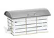 Cal-Mil 22630-15 Chafing Dish, 7" W x 7-1/4" D x 18-1/2" H, Empire, 5-Can Capacity, Steel Lift-Top 1 image