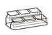 Cal-Mil 22802-6-13 6 Jar Display, 16.5"W X 5"D X 3.75"H, 2 Tiers (6) Square Glass Jars Included 1 image