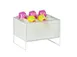 Cal-Mil 22907-10-15 Juno Ice Box Beverage Tub, 13" W x 10" D x 9.5" H, White Metal Construction 1 image