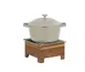 Cal-Mil 23145-78 Sydney Chafer Alternative Griddle Stand, 10.5"W x 10.5"D x 5.5"H, Walnut Finish 1 image
