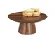 Cal-Mil 23151-125-78 Sydney Pedestal Riser, 12" Dia x 5" H, Walnut Finish, 5"-8" Adjustable Height 2 image