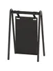 Cal-Mil 23160-47-13 Onyx Hanging Signage, 5.5"W x 3"D x 10"H, Acrylic, Black Powder-Coated Metal 2 image