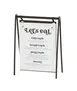 Cal-Mil 23160-811-13 Onyx Hanging Signage, 9.5"W x 4.5"D x 15"H, Clear Acrylic, Black Metal 1 image