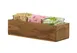 Cal-Mil 23183-3-78 Sydney Jar Display, 12.75"W x 5"D x 7.5"H, Rectangular, Solid Walnut, Glass Jars 1 image