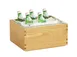Cal-Mil 23184-10-21 Sydney Ice Housing, Wood Construction, Oak Finish, 13.25" W x 11" D x 7.25" H 1 image