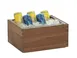 Cal-Mil 23184-10-78 Sydney Ice Housing, Wood Display, Walnut Finish, 13.25"W x 11"D x 7.25"H 1 image
