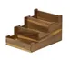 Cal-Mil 23186-78 Sydney Serving Flatware Holder, 12" W x 10" D x 3" H, 3-Section Walnut Design 2 image