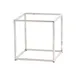 Cal-Mil 23201-12-49 Riser, 12"W X 12"D X 12"H, Cube, Chrome-Plated Metal 1 image