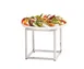 Cal-Mil 23201-8-49 Riser, 8"W X 8"D X 8"H, Cube, Chrome-Plated Metal 1 image