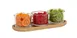Cal-Mil 23430-122 Renew 3 Jar Display, 16"W X 6"D X 4"H, Upcylced Rice Hulls Construction 2 image