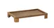 Cal-Mil 23600-3-78 Sydney Taper Riser, 12"W X 20"D X 3.25"H, Walnut 1 image