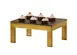Cal-Mil 23604-6-130 Brooklyn Metal Frame, 10"W X 12"D X 6"H, Rectangular, Antique Brass 2 image