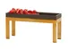 Cal-Mil 23605-9-130 Brooklyn Metal Frame, 20"W X 6"D X 9"H, Rectangular, Antique Brass 1 image