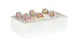 Cal-Mil 23712-12-15 White Ice Housing, Wood, 12" W x 20" D x 6" H, Fits 12"-23" L 1 image