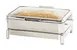 Cal-Mil 23718-49 Induction Chafer, 26" W x 18.5" D x 10" H Soft‑Close See‑Through Chrome Lid Buffet 2 image