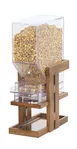 Cal-Mil 23728-1-78 Countertop Cereal Dispenser, 7"W x 9.5"D x 24"H, Solid Walnut Base, 1 Section 1 image