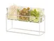 Cal-Mil 23747-6-49 3 Jar Holder, 12.5"W X 4.5"D X 6"H, Chrome-Plated Wire 1 image