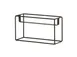 Cal-Mil 23747-9-13 3 Jar Holder, 12.5"W X 4.5"D X 9"H, Includes 3 Glass Jars, Black 2 image