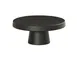 Cal-Mil 23755-104-13 Pedestal Stand, Round Black Melamine, 10.25" Dia x 4.25" H, Dishwasher‑Safe 2 image