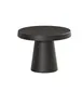 Cal-Mil 23755-107-13 Pedestal Stand, Black Melamine, 10.25" Diameter x 7.5" Height, Dishwasher Safe 2 image