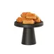 Cal-Mil 23755-107-13 Pedestal Stand, Black Melamine, 10.25" Diameter x 7.5" Height, Dishwasher Safe 1 image