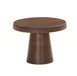 Cal-Mil 23755-107-78 Melamine Pedestal Stand, 10.25" Dia x 7.5" H, Walnut Brown, Dishwasher Safe 2 image