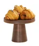 Cal-Mil 23755-107-78 Melamine Pedestal Stand, 10.25" Dia x 7.5" H, Walnut Brown, Dishwasher Safe 1 image