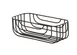 Cal-Mil 23757-136-13 Madison Wire Basket, Rectangle 13"W x 6"D x 4.25"H, Black Wire 2 image