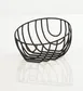 Cal-Mil 23758-9-13 Madison Wire Basket, 14.25"W x 14.25"D x 9.25"H, Round, Black Wire 2 image