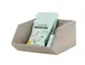 Cal-Mil 23762-14-110 Aspen Angled Wood Box Base, 12"W X 14.25"D X 7"H, Gray-Stained Finish 1 image