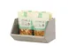 Cal-Mil 23762-9-110 Aspen Angled Wood Box Top, 12"W X 9"D X 7"H, Gray-Stained Finish 1 image