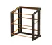 Cal-Mil 23780-3-13 Brooklyn Merchandiser, 3-Tier, Textured Wood Base Accented By Antique Brass Details 2 image