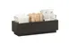Cal-Mil 23787-3-13 Brooklyn 3 Jar Holder, 5"W X 12.75"D X 4.5"H, Textured Wood Base 2 image