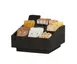 Cal-Mil 23789-13 Brooklyn Condiment Organizer, 12"W X 12"D X 6.5"H, Textured Wood Surface 1 image