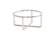 Cal-Mil 23791-4-49 Riser, 8" Dia. X 4"H, Round, Chrome 2 image