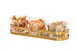 Cal-Mil 23797-4-130 Brooklyn Mixology Holder, For 16 Oz. Jars, 13.5"W X 5"D X 4.75" 1 image