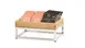 Cal-Mil 23800-3-49 Riser, 6"W X 10"D X 3"H, Open Frame, Chrome 1 image