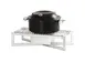 Cal-Mil 23804-49 Chafing Dish Heater – 20"W x 10"W x 5.5"H, Milo Chafer, Chrome Finish, Wind Guard 1 image