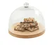 Cal-Mil 23812-71 Blonde Round Wooden Serving Board, 12.25" Diameter, Grooved Edge 2 image