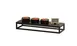 Cal-Mil 23814-3-13 Riser, 20"W X 6"D X 3"H, Open Frame, Black Powder-Coated Metal Frame 2 image