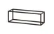 Cal-Mil 23814-6-13 Riser, Black Powder-Coated Metal, 20" W x 6" D x 6" H, 5"-8", 1-2 Steps 1 image