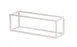 Cal-Mil 23814-6-49 Riser, 20"W X 6"D X 6"H, Open Frame, Chrome 2 image