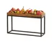 Cal-Mil 23814-9-13 Riser, 20"W X 6"D X 9"H, Open Frame, Black Powder-Coated Metal Frame 2 image