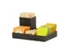 Cal-Mil 23818-13 Classic Packet Holder, 8.75"W X 6"D X 4.25"H, Plastic, Black 1 image